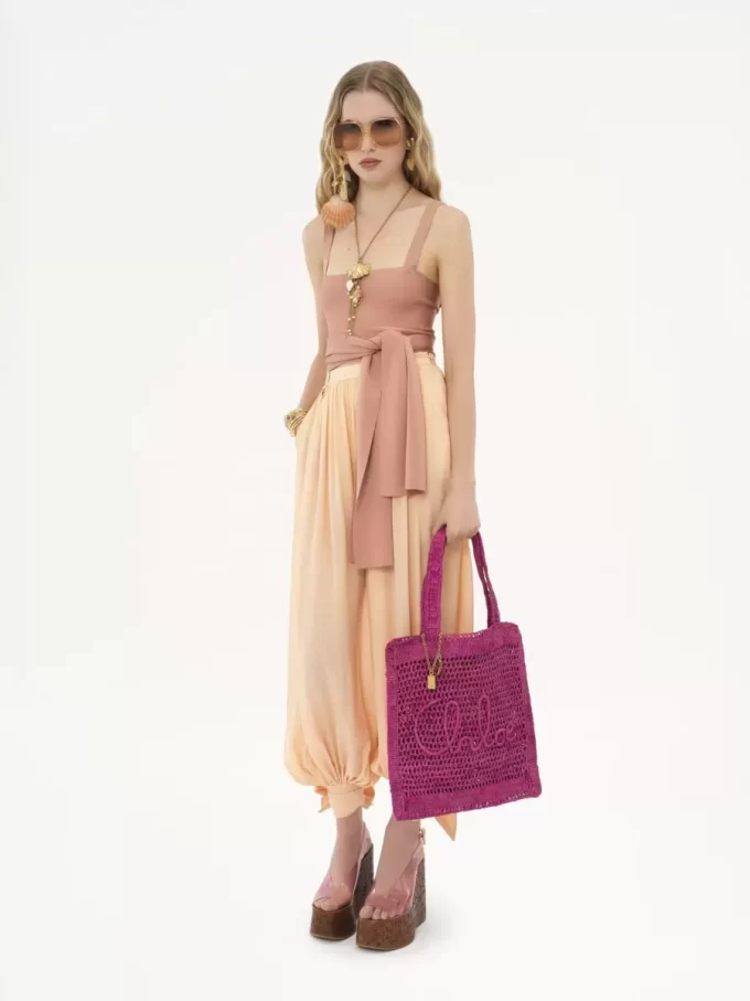 Sac cabas Summer Banana en raphia Sac cabas Summer Banana en raphia