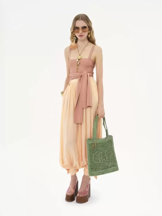 Sac cabas Summer Banana en raphia