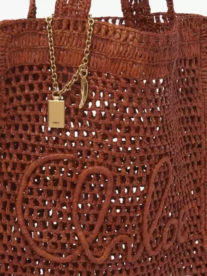 Sac cabas Summer Banana en raphia