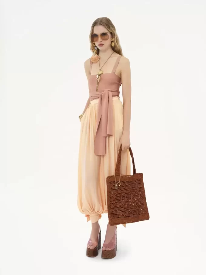 Sac cabas Summer Banana en raphia