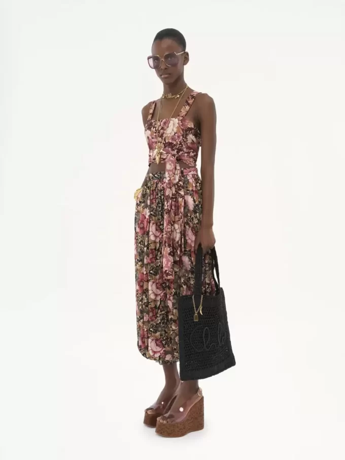 Sac cabas Summer Banana en raphia