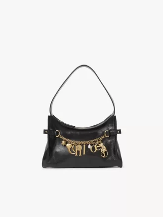 Sac hobo Chloé Charms en cuir brillant