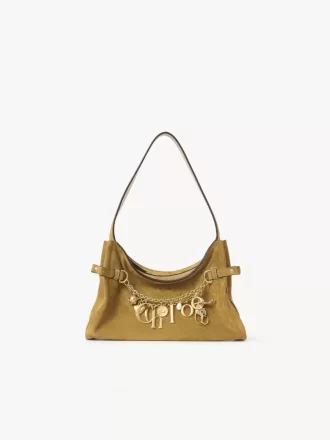 Sac hobo Chloé Charms en cuir suédé