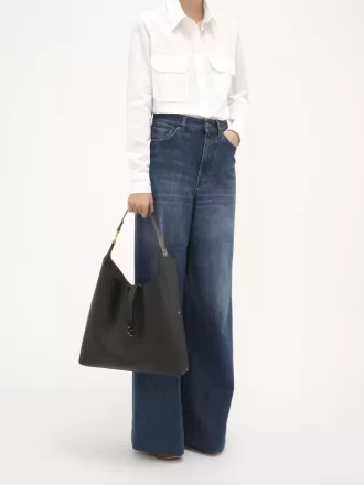 Sac hobo Marcie en cuir grainé Sac hobo Marcie en cuir grainé