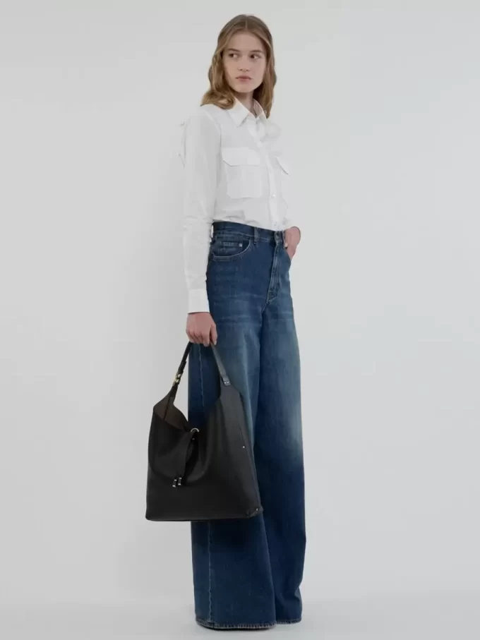 Sac hobo Marcie en cuir grainé