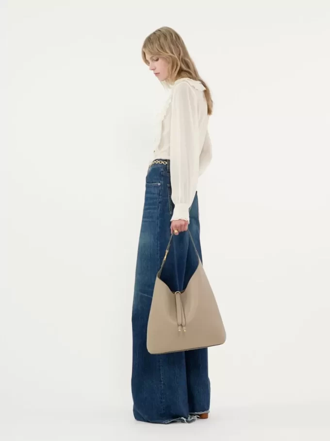 Sac hobo Marcie en cuir grainé