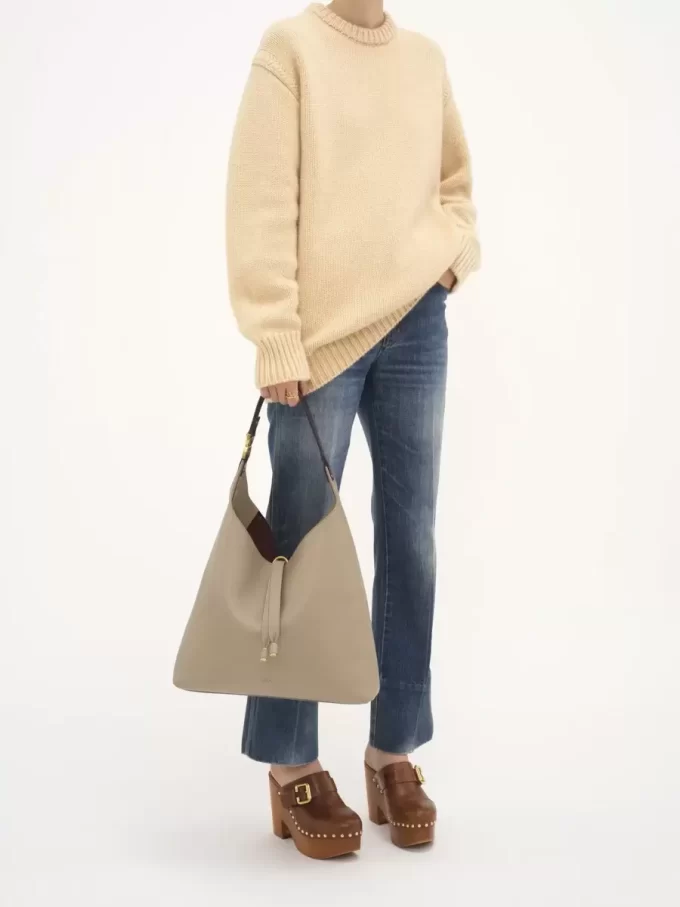 Sac hobo Marcie en cuir grainé