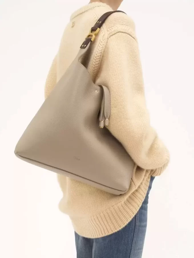 Sac hobo Marcie en cuir grainé