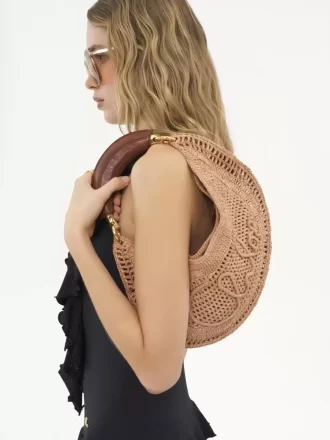 Sac hobo Summer Banana en raphia