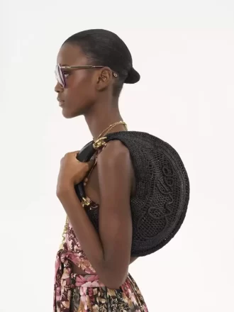 Sac hobo Summer Banana en raphia