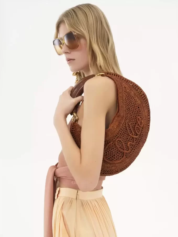 Sac hobo Summer Banana en raphia Sac hobo Summer Banana en raphia