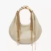 Sac hobo Twisted Shell en cuir brillant Sac hobo Twisted Shell en cuir brillant