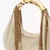 Sac hobo Twisted Shell en cuir brillant Sac hobo Twisted Shell en cuir brillant