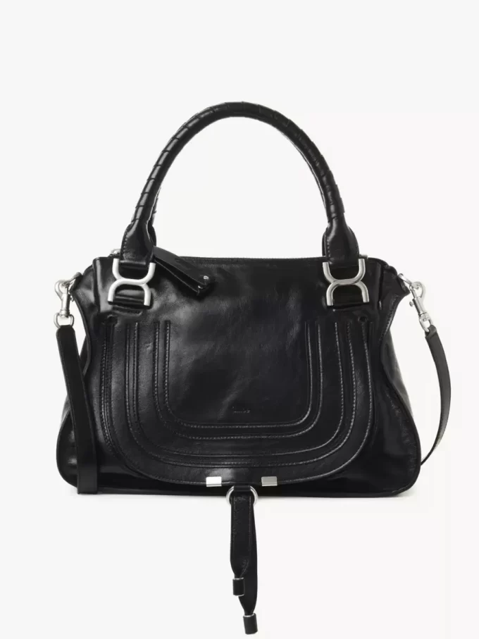 Sac Marcie en cuir brillant Sac Marcie en cuir brillant
