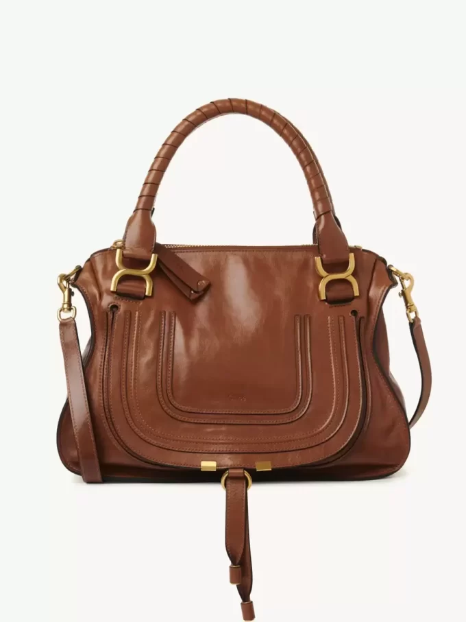 Sac Marcie en cuir brillant Sac Marcie en cuir brillant