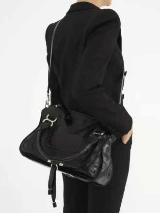 Sac Marcie en cuir brillant