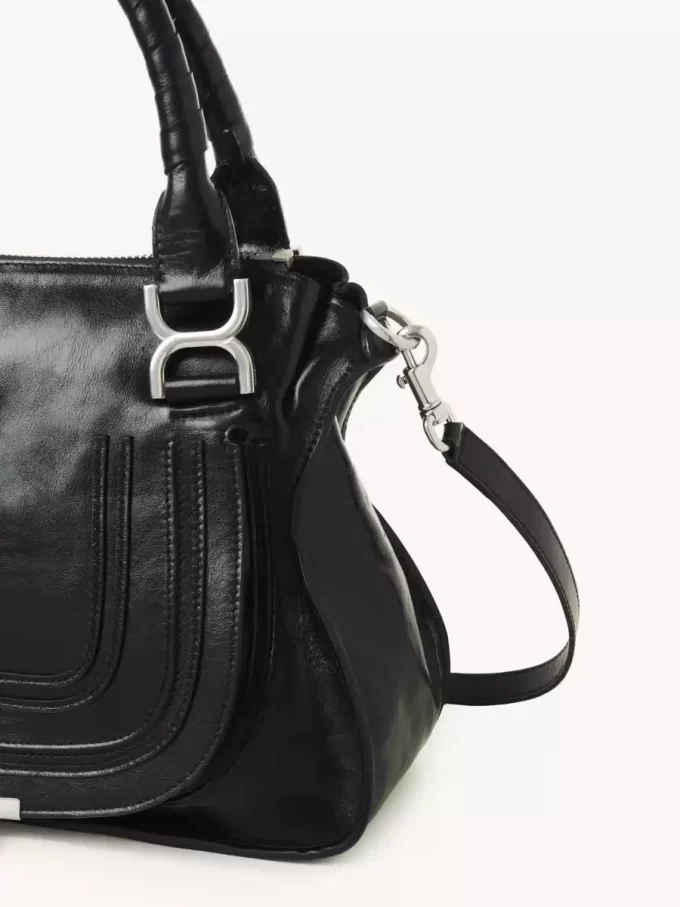 Sac Marcie en cuir brillant Sac Marcie en cuir brillant