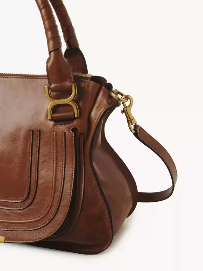 Sac Marcie en cuir brillant Sac Marcie en cuir brillant