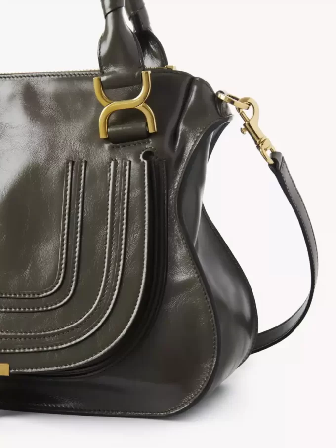 Sac Marcie en cuir brillant Sac Marcie en cuir brillant