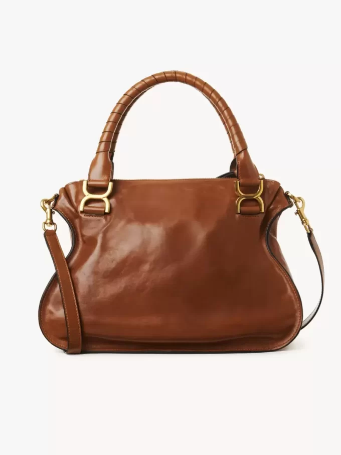 Sac Marcie en cuir brillant Sac Marcie en cuir brillant