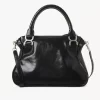 Sac Marcie en cuir brillant Sac Marcie en cuir brillant