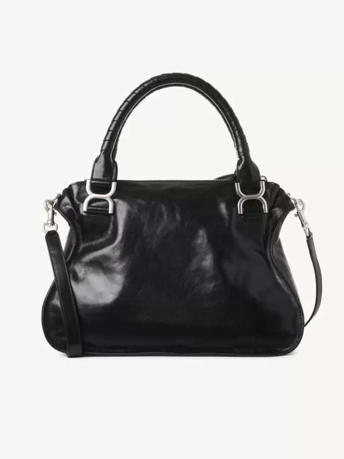 Sac Marcie en cuir brillant Sac Marcie en cuir brillant