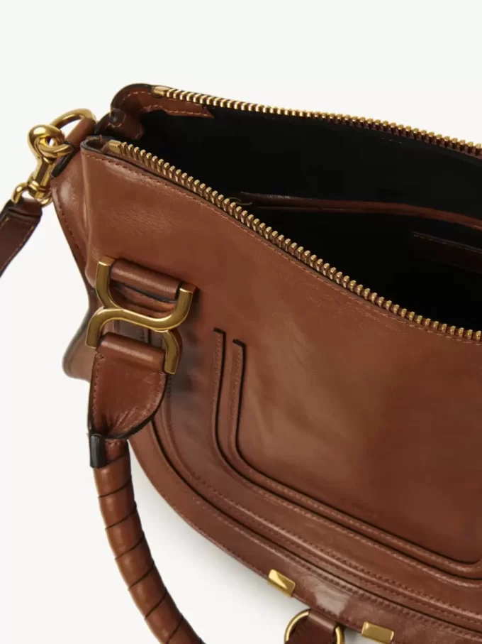 Sac Marcie en cuir brillant Sac Marcie en cuir brillant