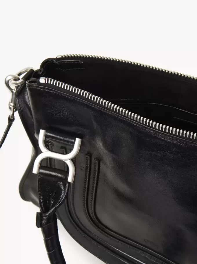 Sac Marcie en cuir brillant Sac Marcie en cuir brillant