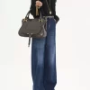 Sac Marcie en cuir brillant Sac Marcie en cuir brillant