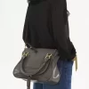 Sac Marcie en cuir brillant Sac Marcie en cuir brillant
