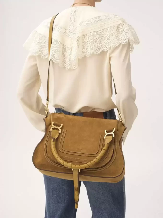 Sac Marcie en cuir suédé Sac Marcie en cuir suédé