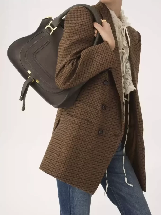 Sac Marcie en cuir suédé Sac Marcie en cuir suédé