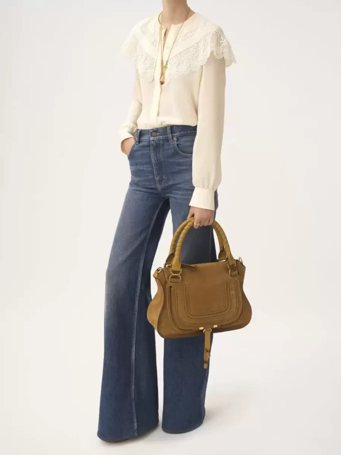 Sac Marcie en cuir suédé Sac Marcie en cuir suédé