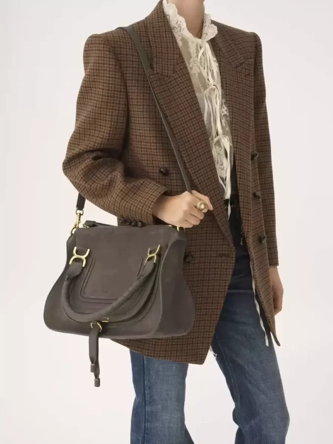 Sac Marcie en cuir suédé Sac Marcie en cuir suédé