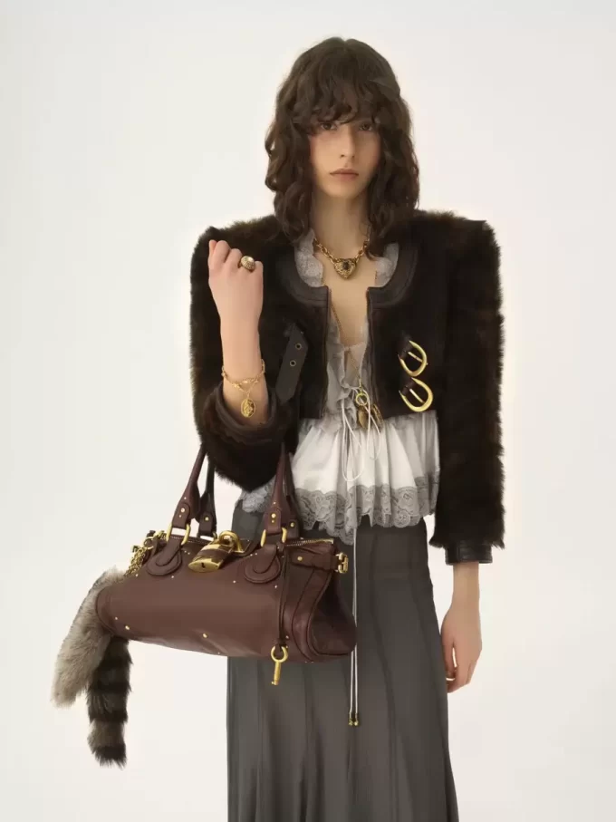 Sac Paddington en cuir grainé Sac Paddington en cuir grainé