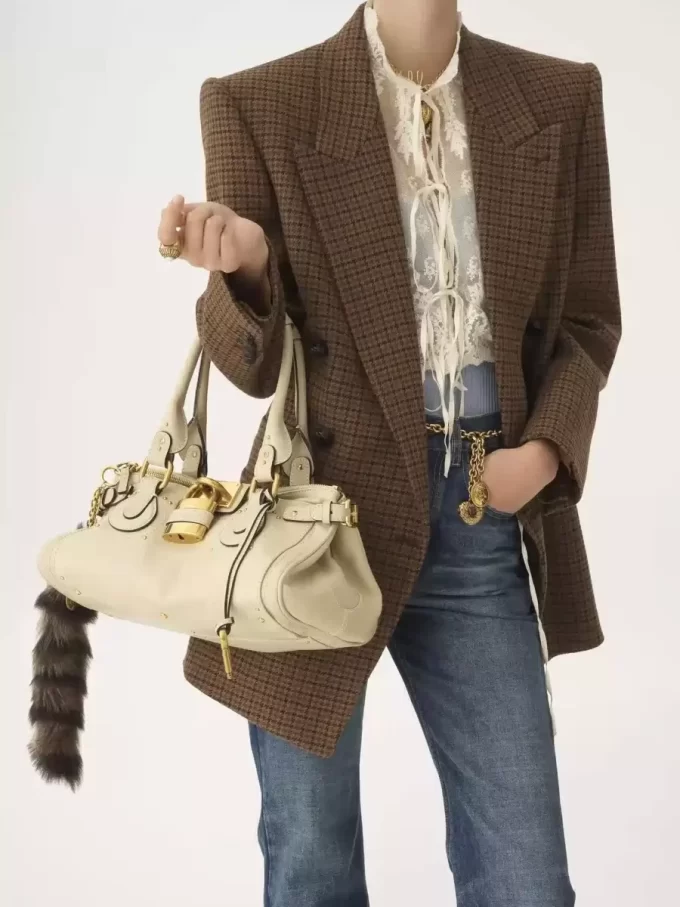 Sac Paddington en cuir grainé Sac Paddington en cuir grainé