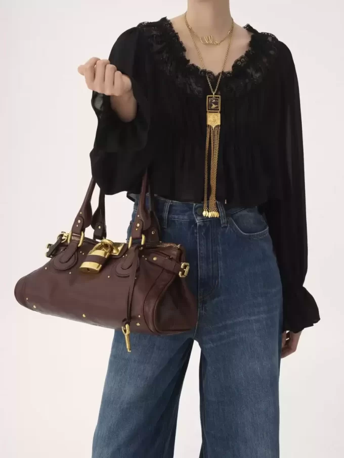 Sac Paddington en cuir grainé Sac Paddington en cuir grainé