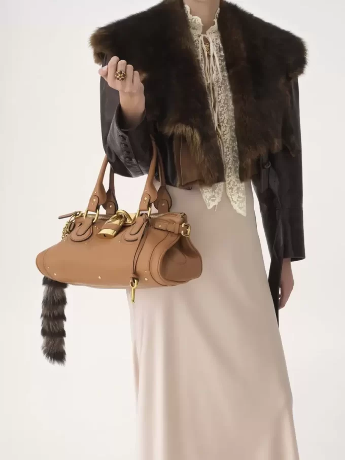 Sac Paddington en cuir grainé Sac Paddington en cuir grainé