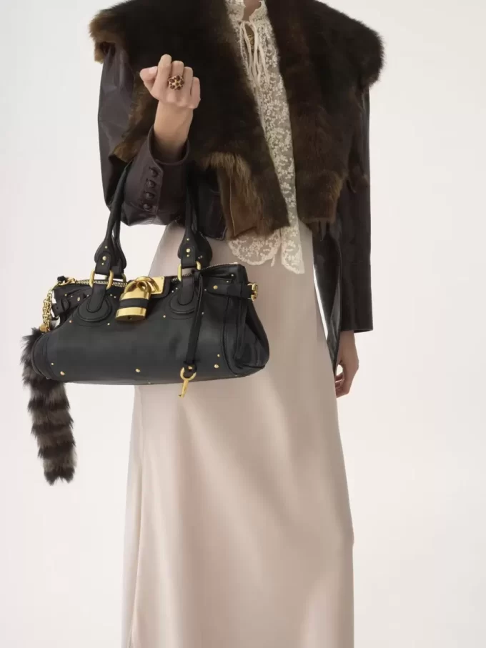 Sac Paddington en cuir grainé Sac Paddington en cuir grainé