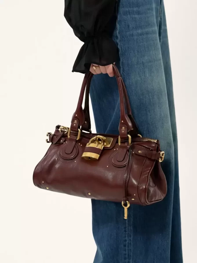 Sac Paddington en cuir grainé Sac Paddington en cuir grainé