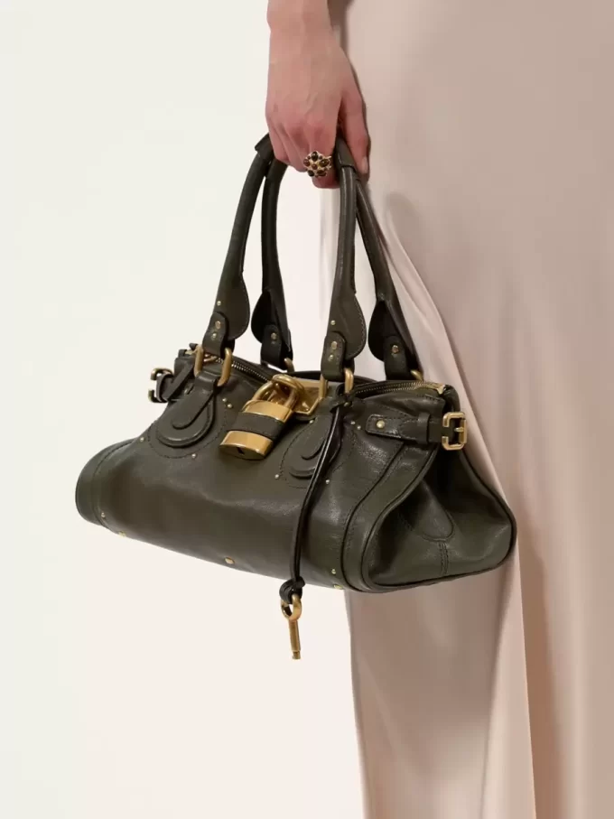 Sac Paddington en cuir grainé Sac Paddington en cuir grainé