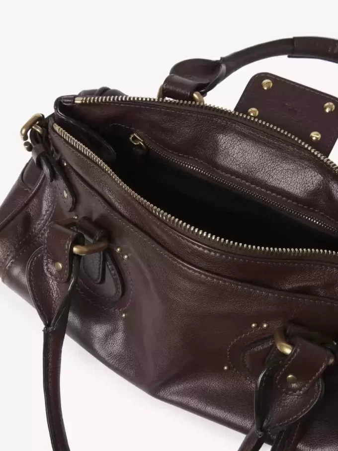 Sac Paddington en cuir grainé Sac Paddington en cuir grainé