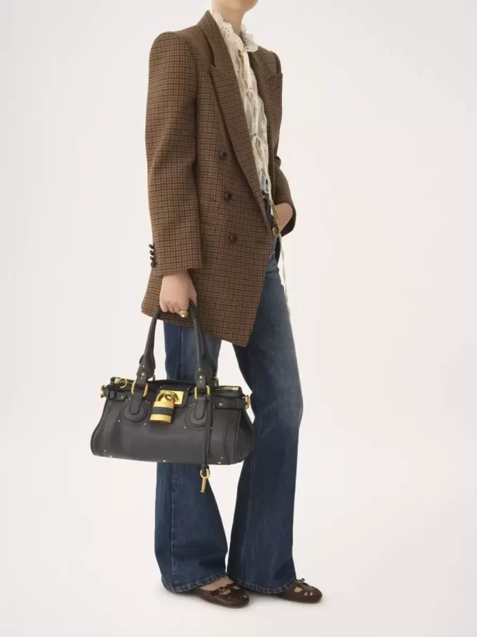 Sac Paddington en cuir grainé Sac Paddington en cuir grainé