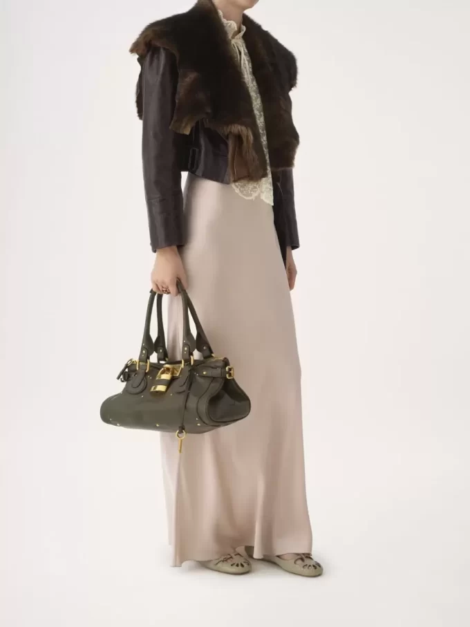 Sac Paddington en cuir grainé Sac Paddington en cuir grainé