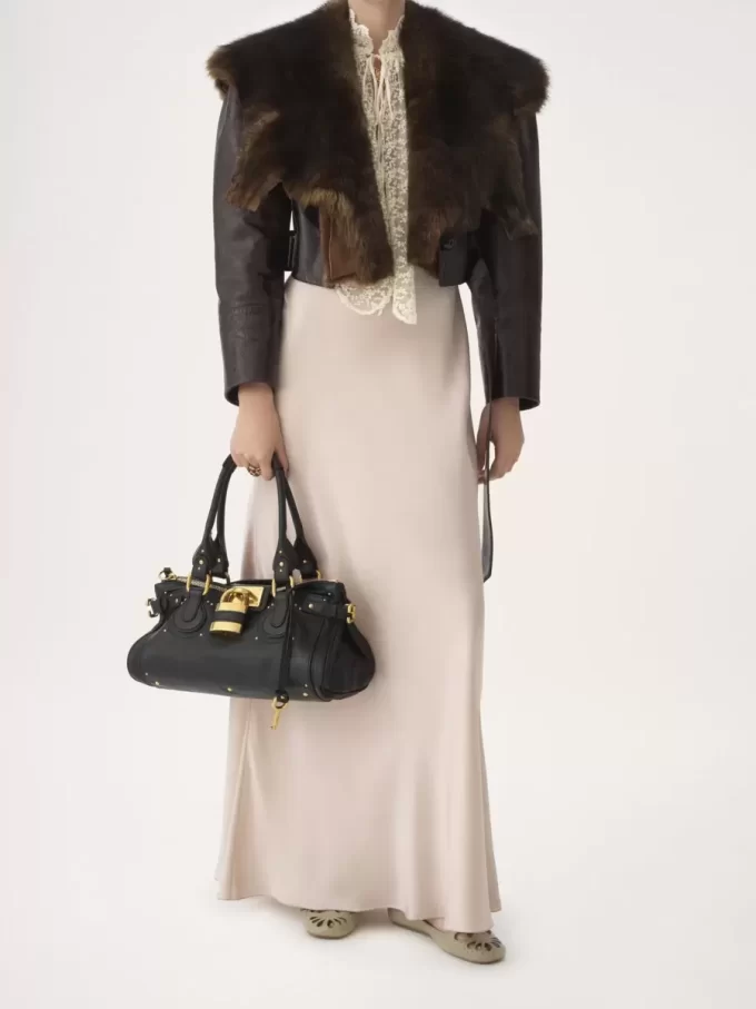 Sac Paddington en cuir grainé Sac Paddington en cuir grainé