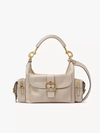 Sac photo en cuir brillant