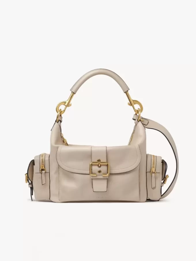 Sac photo en cuir brillant Sac photo en cuir brillant