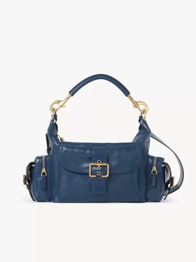 Sac photo en cuir brillant Sac photo en cuir brillant