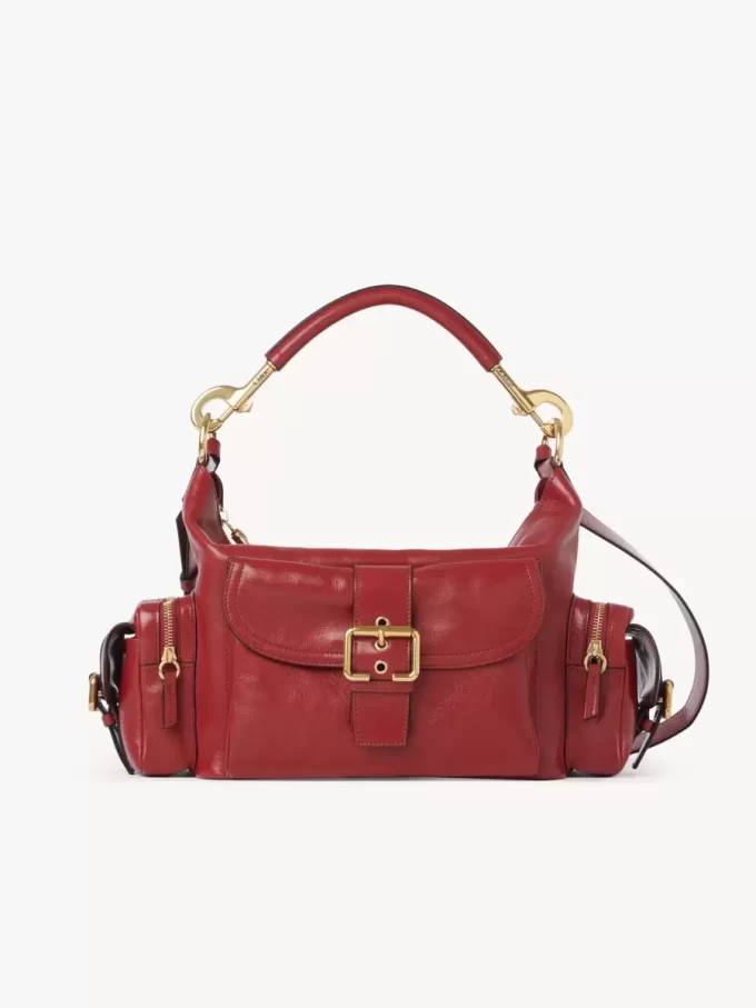 Sac photo en cuir brillant Sac photo en cuir brillant
