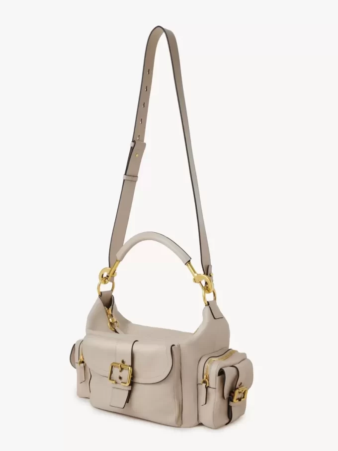 Sac photo en cuir brillant Sac photo en cuir brillant